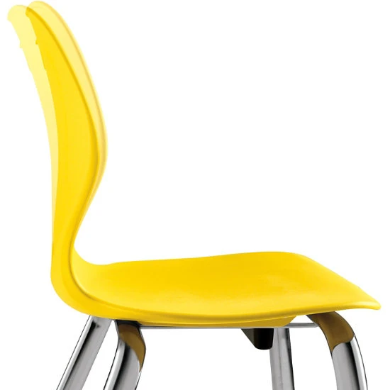 Intellect Wave® 4-Leg Chair With Bookrack - 18"H (with Chrome Frame) 5 Intellect Wave® 4-Leg Chair With Bookrack - 18"H (with Chrome Frame) - Image 3