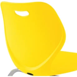 Intellect Wave® 4-Leg Chair With Bookrack - 18"H (with Chrome Frame) 9 Intellect Wave® 4-Leg Chair With Bookrack - 18"H (with Chrome Frame) -Office Supplies Shop ECD C18B CF 4