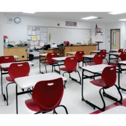 Intellect Wave® Cantilever Chair With Bookrack - 18"H 8 Intellect Wave® Cantilever Chair With Bookrack - 18"H -Office Supplies Shop ECD S18B 3