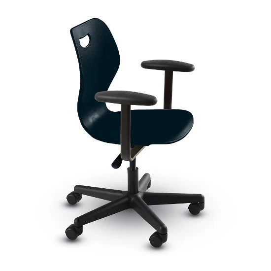 Intellect Wave® Task/Pedestal Chair With Arms (with Carpet Casters) - Large 13 Intellect Wave® Task/Pedestal Chair With Arms (with Carpet Casters) - Large - Image 11