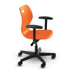 Intellect Wave® Task/Pedestal Chair With Arms (with Carpet Casters) - Large 28 Intellect Wave® Task/Pedestal Chair With Arms (with Carpet Casters) - Large -Office Supplies Shop ECD TCL A 13