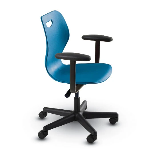 Intellect Wave® Task/Pedestal Chair With Arms (with Carpet Casters) - Large 5 Intellect Wave® Task/Pedestal Chair With Arms (with Carpet Casters) - Large - Image 3