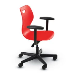 Intellect Wave® Task/Pedestal Chair With Arms (with Carpet Casters) - Large 19 Intellect Wave® Task/Pedestal Chair With Arms (with Carpet Casters) - Large -Office Supplies Shop ECD TCL A 4