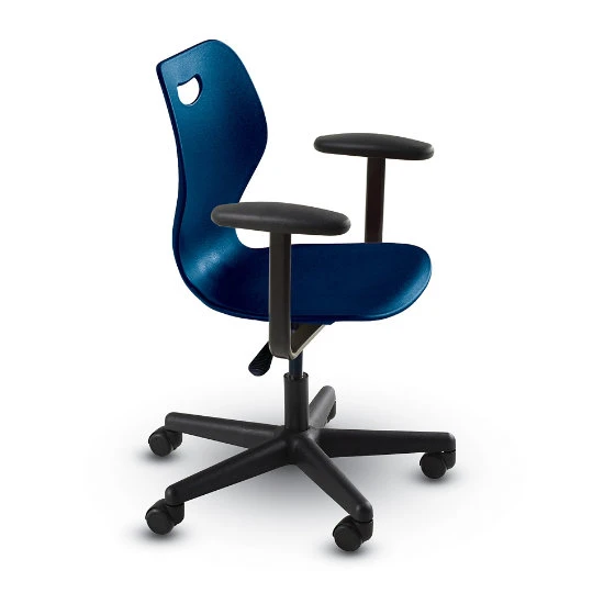 Intellect Wave® Task/Pedestal Chair With Arms (with Carpet Casters) - Large 7 Intellect Wave® Task/Pedestal Chair With Arms (with Carpet Casters) - Large - Image 5