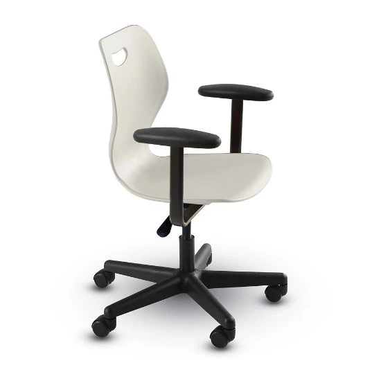 Intellect Wave® Task/Pedestal Chair With Arms (with Carpet Casters) - Large 8 Intellect Wave® Task/Pedestal Chair With Arms (with Carpet Casters) - Large - Image 6