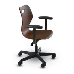 Intellect Wave® Task/Pedestal Chair With Arms (with Carpet Casters) - Large 24 Intellect Wave® Task/Pedestal Chair With Arms (with Carpet Casters) - Large -Office Supplies Shop ECD TCL A 9