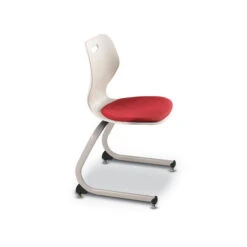 Intellect Wave® Cantilever Chair With Upholstered Seat - 18"H