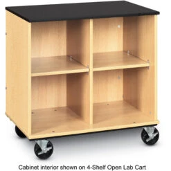 I.D.Systems Science Lab Cart With Doors - Black Laminate Top -Office Supplies Shop ELM 302L 2