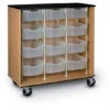 I.D.Systems Science 12-Bin Cart - Black Laminate Top -Office Supplies Shop ELM 312L 1
