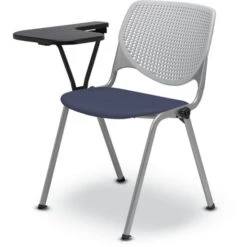 Kool Multi-Use Stack Chair With Vinyl Seat And Tablet Arm