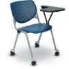 Kool Multi-Use Stack Chair With Casters And Tablet Arm -Office Supplies Shop FFS 24T 1