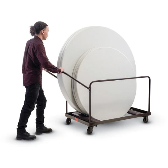 47-1/2"W Table Truck For Lightweight Round Folding Tables 4 47-1/2"W Table Truck For Lightweight Round Folding Tables - Image 2