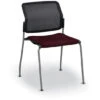 Global Sonic™ Stack Chair With Fabric Seat & Mesh Back - Armless -Office Supplies Shop GBA 09 1