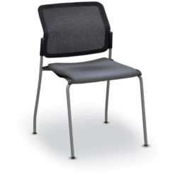 Global Sonic™ Stack Chair With Fabric Seat & Mesh Back - Armless -Office Supplies Shop GBA 09 4