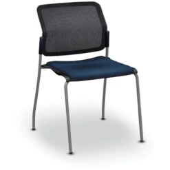 Global Sonic™ Stack Chair With Fabric Seat & Mesh Back - Armless -Office Supplies Shop GBA 09 6