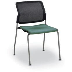 Global Sonic™ Stack Chair With Fabric Seat & Mesh Back - Armless -Office Supplies Shop GBA 09 7