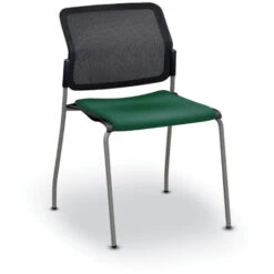 Global Sonic™ Stack Chair With Fabric Seat & Mesh Back - Armless -Office Supplies Shop GBA 09 9