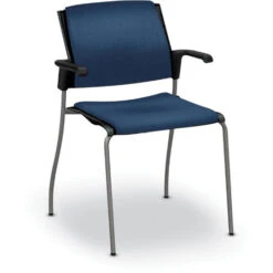 Global Sonic™ Stack Chair With Fabric Seat & Back - With Arms -Office Supplies Shop GBA 15FF 10
