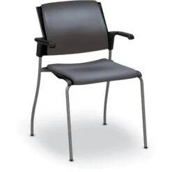 Global Sonic™ Stack Chair With Fabric Seat & Back - With Arms -Office Supplies Shop GBA 15FF 6