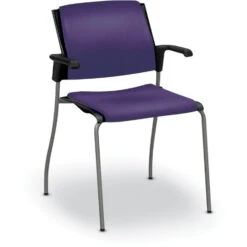 Global Sonic™ Stack Chair With Fabric Seat & Back - With Arms -Office Supplies Shop GBA 15FF 7