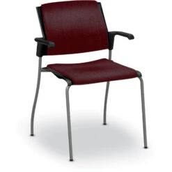 Global Sonic™ Stack Chair With Fabric Seat & Back - With Arms -Office Supplies Shop GBA 15FF 8