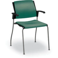 Global Sonic™ Stack Chair With Fabric Seat & Back - With Arms -Office Supplies Shop GBA 15FF 9