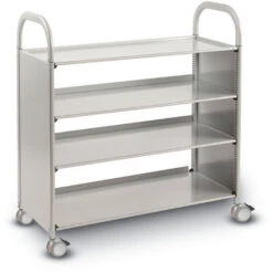 Callero Flat Shelf Book Cart