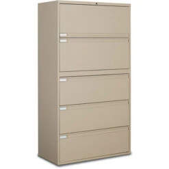 Global 9300 Plus Series Five Fixed Drawer Lateral File