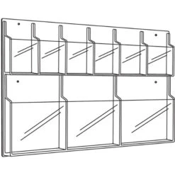 Reveal™ Combination Display With 3 Magazine And 6 Pamphlet Pockets -Office Supplies Shop GP C9 2