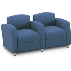 Accompany Metal Leg Two-Seat Lounge (Grade 2-Fabric)