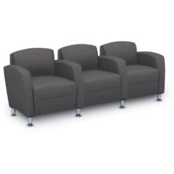 Accompany Metal Leg Three-Seat Lounge (Grade 2-Vinyl)