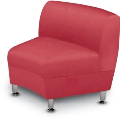 Accompany Metal Leg 30° Curved Chair, Inside Facing (Grade 2-Fabric)