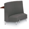 Eve Inside Facing 60° Banquette Loveseat W/ 1" Thick Laminate Shelf (Grade 2-Vinyl) -Office Supplies Shop HEC SBCL DV 1