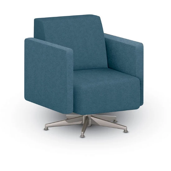 Eve Club Chair W/ Arms & Returning Swivel Base (Grade 1-Vinyl) 3 Eve Club Chair W/ Arms & Returning Swivel Base (Grade 1-Vinyl)