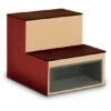 Flex 3-Tier, Upholstered Sides, Wood Steps -Office Supplies Shop HFX 3TW 1