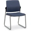 Ignition® Multi-Purpose Sled Base Chair - Armless - Upholstered Seat & Back - Grade 3 Fabric -Office Supplies Shop HG SBU D 1