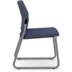 Ignition® Multi-Purpose Sled Base Chair - Armless - Upholstered Seat & Back - Grade 3 Fabric -Office Supplies Shop HG SBU D 2