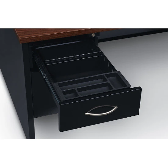 Hirsh® Modular Desks 30D X 60W Double Pedestal Desk Arch Pull Handles 4 Hirsh® Modular Desks 30D X 60W Double Pedestal Desk Arch Pull Handles - Image 2