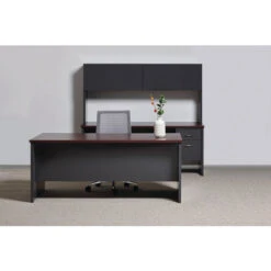 Hirsh® Modular Desks 30D X 60W Double Pedestal Desk Arch Pull Handles 11 Hirsh® Modular Desks 30D X 60W Double Pedestal Desk Arch Pull Handles -Office Supplies Shop HIPD 6030D 5