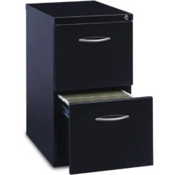 Hirsh® 23-inch Deep Mobile Pedestal File 2-Drawer File/File With Arch Pull -Office Supplies Shop HIPD FF 3