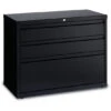 36" 3 Drawers HL8000 Series® Lateral File - Black -Office Supplies Shop HISE 28CF3 1
