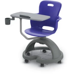 Ethos 18" Storage Base W/ Casters; Articulating Worksurface; Tablet Holder; Cup Holder