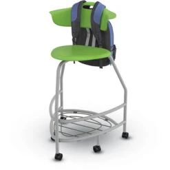 360 Stool W/ Back, Bookbag Rack & Compression Casters - 30"H Seat 8 360 Stool W/ Back, Bookbag Rack & Compression Casters - 30"H Seat -Office Supplies Shop HKTS CBC30 R 3