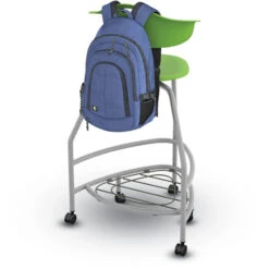 360 Stool W/ Back, Bookbag Rack & Compression Casters - 30"H Seat 9 360 Stool W/ Back, Bookbag Rack & Compression Casters - 30"H Seat -Office Supplies Shop HKTS CBC30 R 4