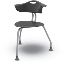 360 3-Leg Chair W/ Back & Glides - 18"H Seat