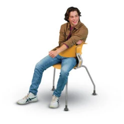 360 3-Leg Chair W/ Back & Glides - 18"H Seat -Office Supplies Shop HKTS LBG18 5