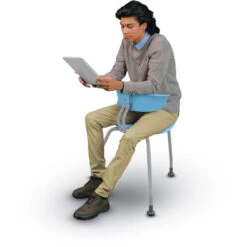 360 3-Leg Chair W/ Back & Glides - 18"H Seat -Office Supplies Shop HKTS LBG18 6