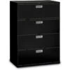 HON Brigade 600 Series 4-Drawer Lateral File With Locks (42"Wx19-1/4"D)