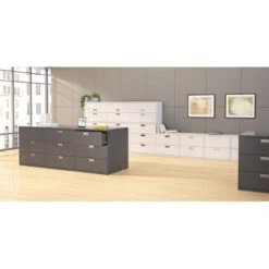HON Brigade 600 Series 5-Drawer Lateral File With Locks (42"Wx19-1/4"D) -Office Supplies Shop HLF 425 3