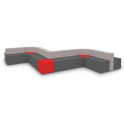 Flex 2-Seat Bench/Ottoman (Grade 1-Vinyl) -Office Supplies Shop HLX C1VG 3